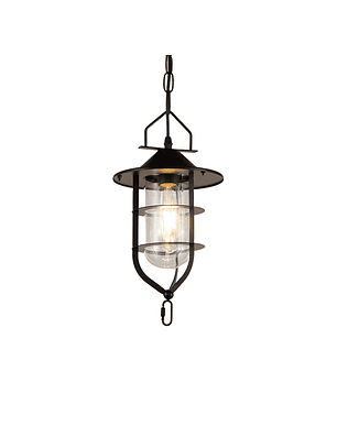 Lámpara Colgante Porta E27 Negro