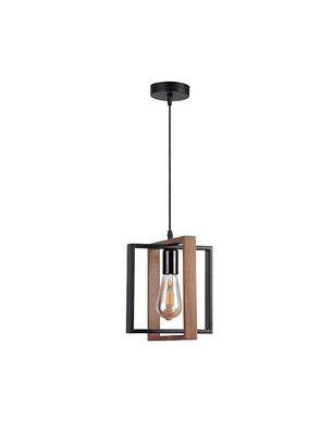 Lámpara Colgante Porta E27 Negro