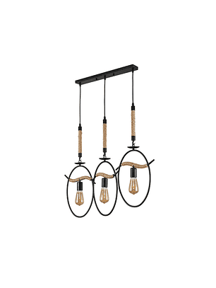 Lámpara Decorativa Cáñamo E27*3