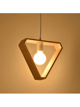 Lampara Colgante Retro madera 