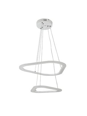 Lampara Colgante Led 45W Decorativa Dos Niveles 