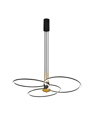 Lampara Led Colgante 54W con Formas Circular
