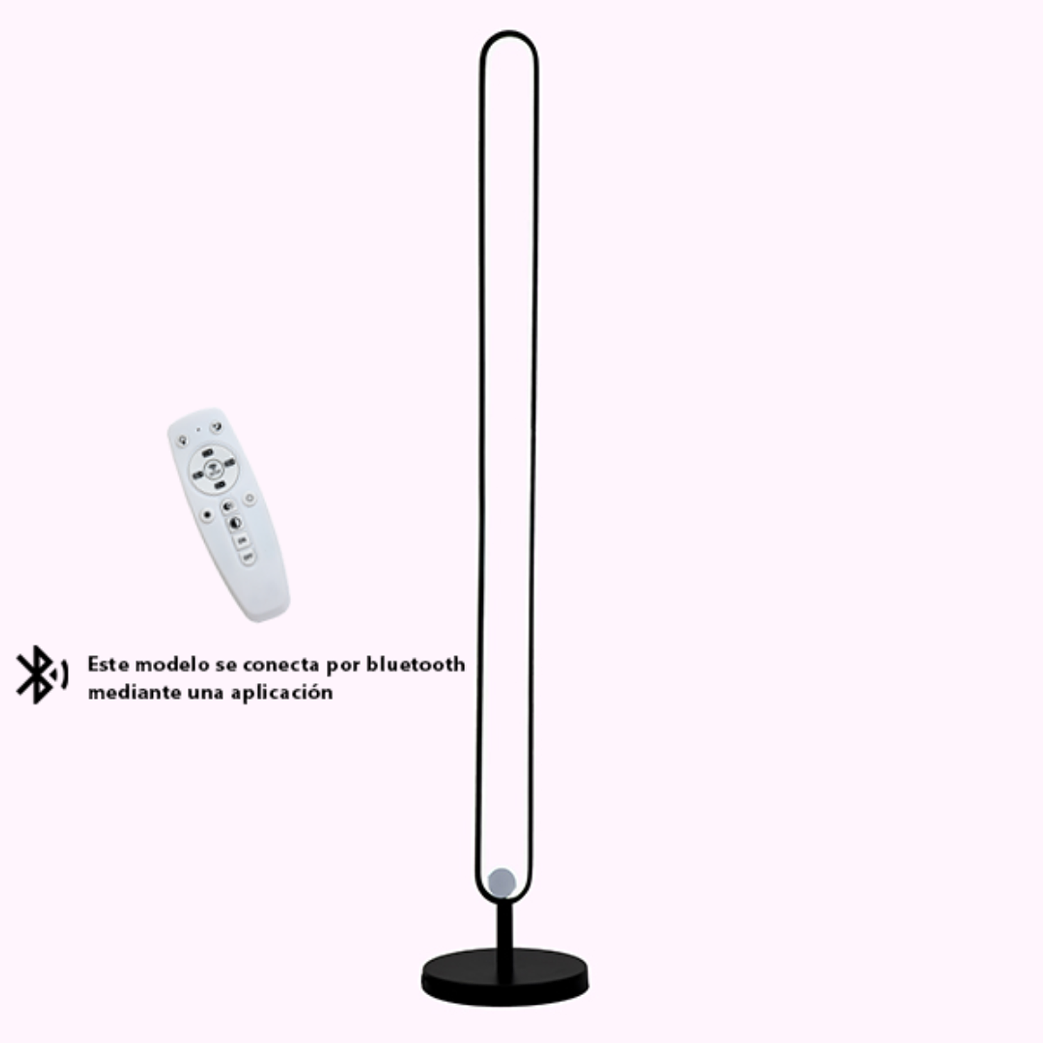 Lámpara Led Con Control Y Bluetooth 1300mm 104w 1