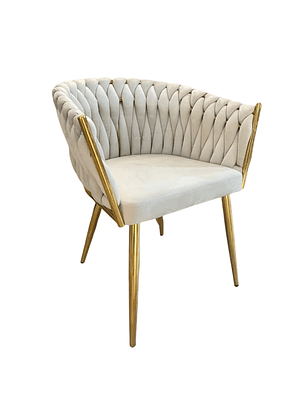 Sitial Curvo Trenza Beige