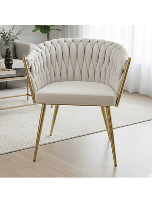 Sitial Curvo Trenza Beige