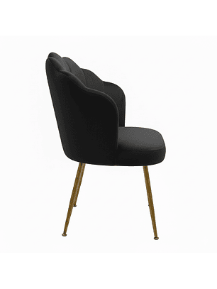 Silla Coral Velvet Negro