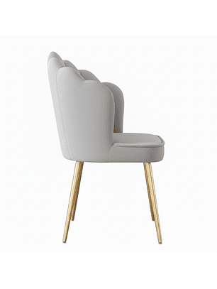 Silla Coral Velvet Gris