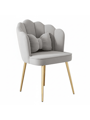 Silla Coral Velvet Gris