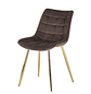SILLA CAPITONE TOP PATA DORADA  - Miniatura 1