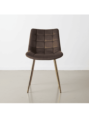 SILLA CAPITONE TOP PATA DORADA 