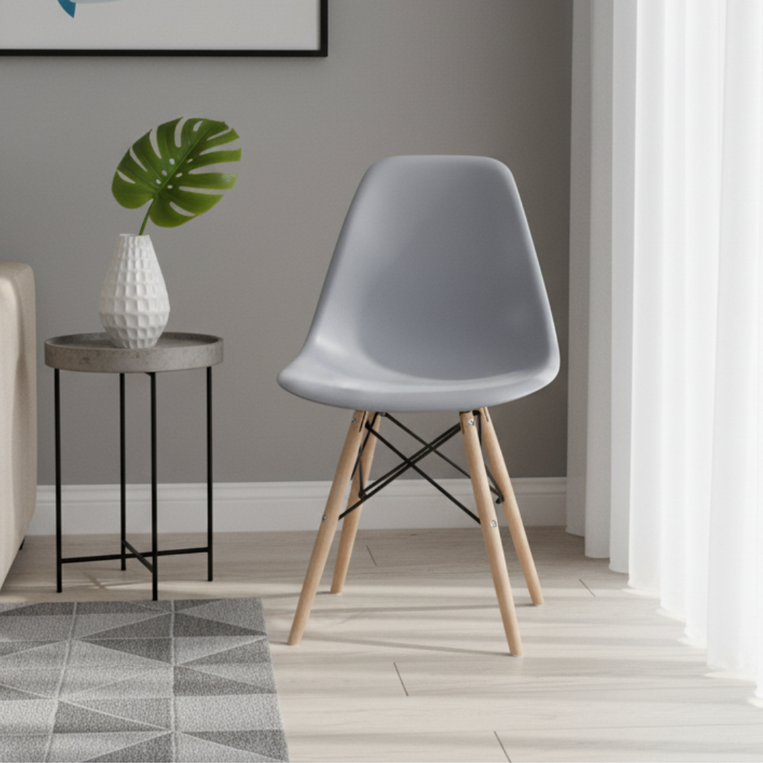 Sillas Eames con Patas de Madera 6