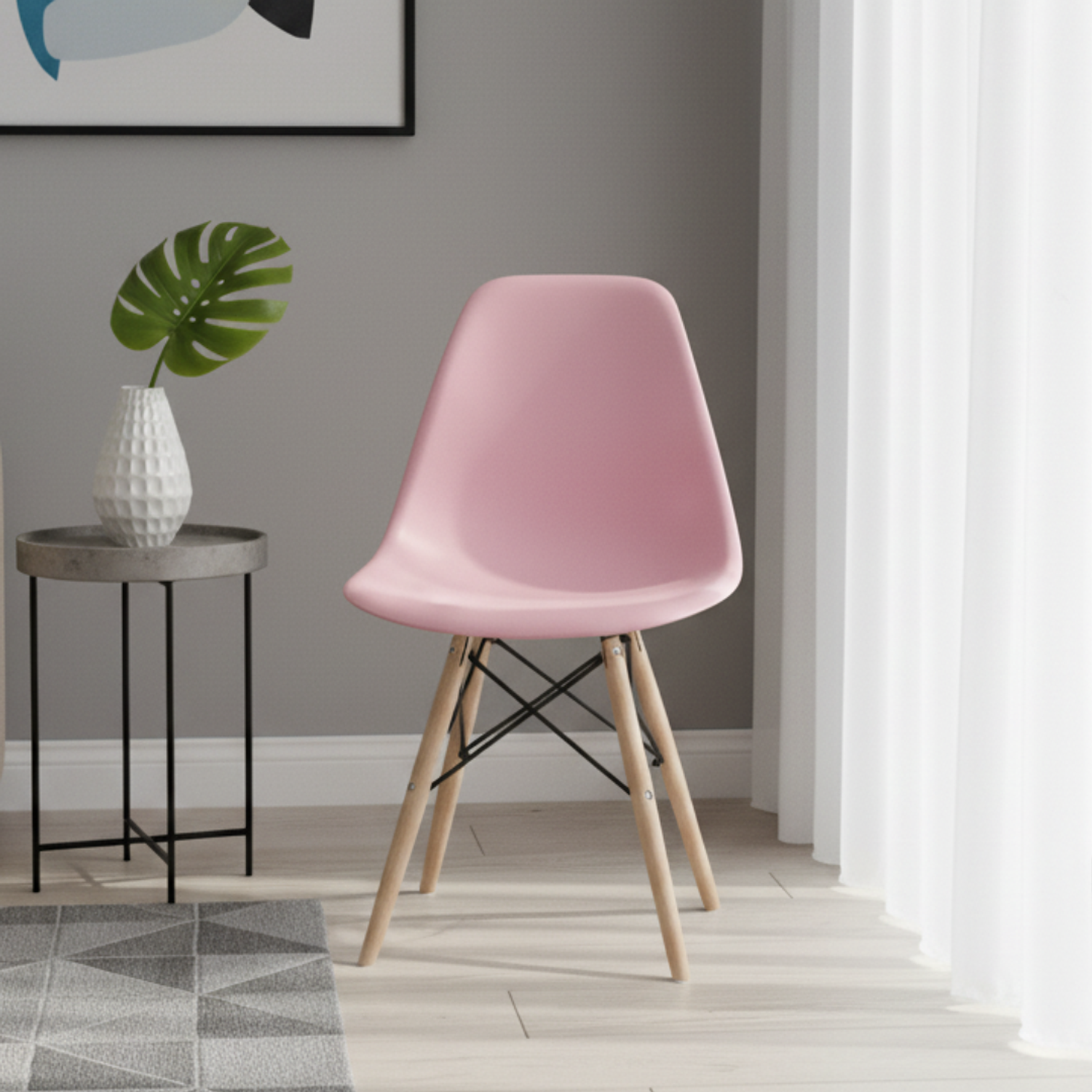 Sillas Eames con Patas de Madera 12