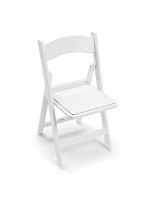 SILLA PLEGABLE ALBA DE RESINA BLANCA
