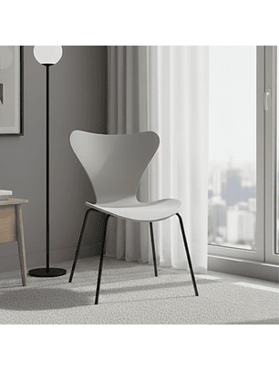 Silla Corazón PP Patas Negras