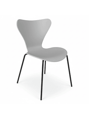 Silla Corazón PP Patas Color Negro