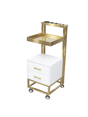 Carrito de Peluquería Gold Blanco
