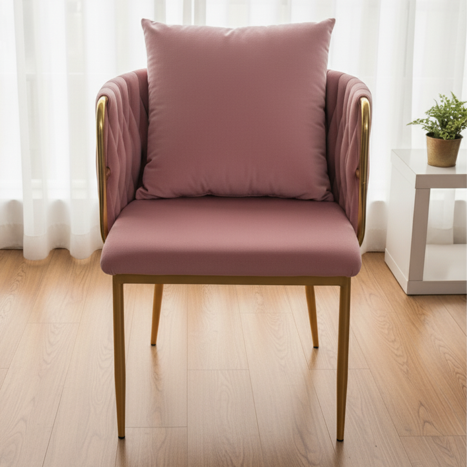 Silla Velvet Patas Doradas  1