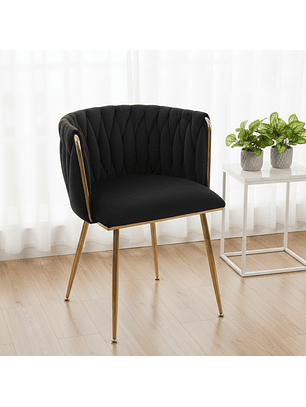 Silla Velvet  Patas Doradas Fijas