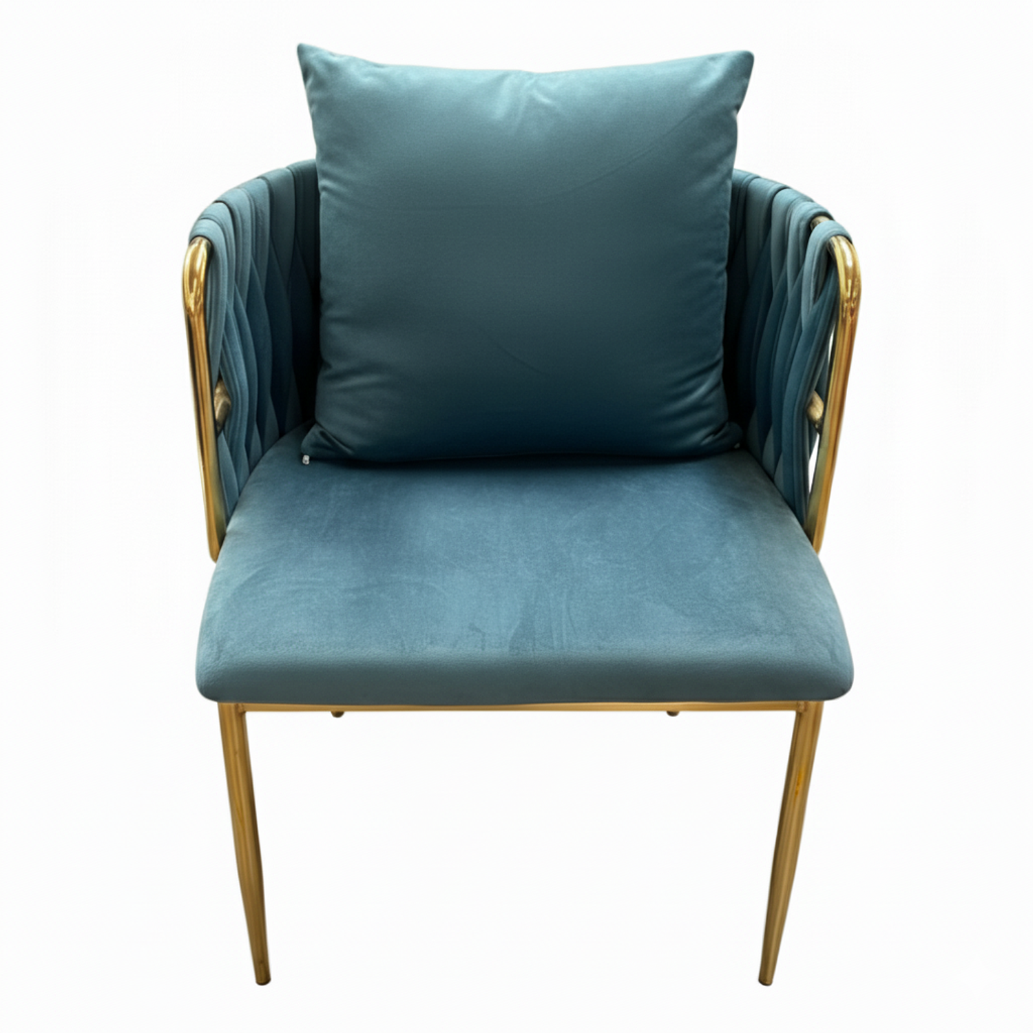 Silla Velvet Patas Doradas  15