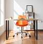 Silla Tulip de Escritorio para Manicure y Salón de Belleza Naranja - Miniatura 3