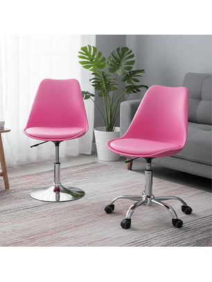 Set de SiIla Tulip con Ruedas y Base Circular