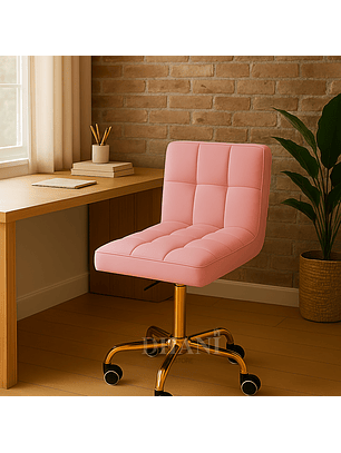 Silla de Felpa con Rueda para Salón De Belleza