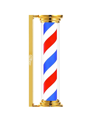 Poste de Luz Circular para Barberías 