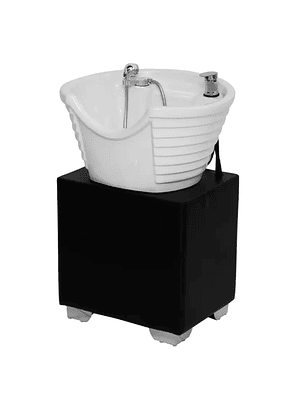 Lavapelo Compacto de Cerámica con Base Negra