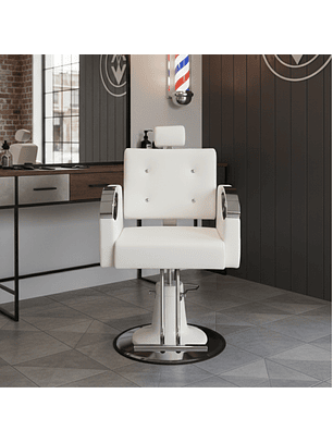 Sillón Peluqueria y Barbero con Detalles de Botones