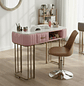 Set de Salón de Belleza Para Manicure Mesa Efecto Mármol y Silla Tulip - Miniatura 3