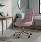 Silla Botón Escritorio Rosa - Miniatura 1
