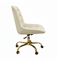 Silla Botón Escritorio Beige - Miniatura 5