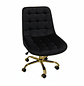 Silla Botón Escritorio Negro - Miniatura 3