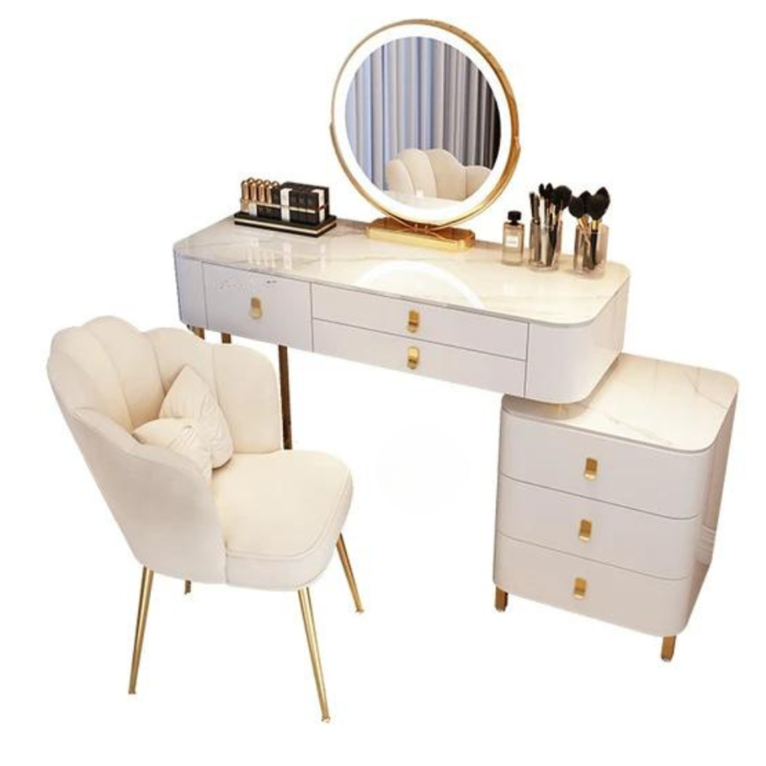 Tocador Gold con Led 2