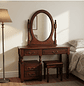 Tocador con Espejo Clasico Caoba  - Miniatura 1