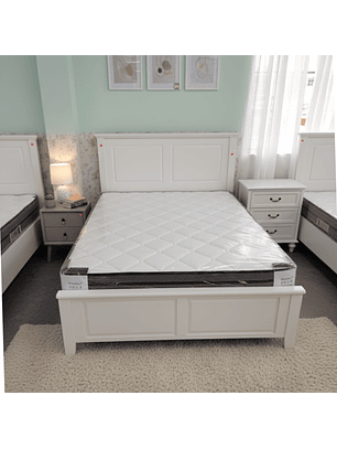 Cama Europeo Estilo Americana en Color Blanco