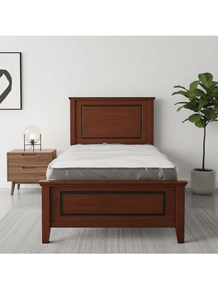 Cama Individual Color Caoba 