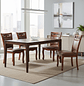 Juego de Comedor Color Caoba de 4 Sillas  - Miniatura 1