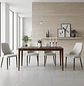 Juego de Comedor Moderno de Madera de 4 y 6 Sillas Tapizada  - Miniatura 1