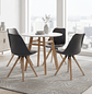 Comedor Nordic y 4 Sillas Tulip 100cm Diámetro MDF - Miniatura 5