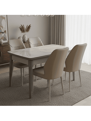 Comedor Rectangular Expandible Marshall 4 Sillas