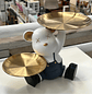 Decoración Oso Mayordomo con  2 Bandeja de Almacenamiento - Miniatura 1
