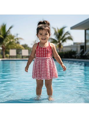 Traje de Baño Vestido de Baño para Niñas