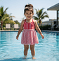 Traje de Baño Vestido de Baño para Niñas - Miniatura 1