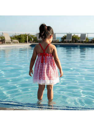 Traje de Baño Vestido de Baño para Niñas