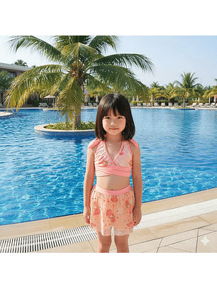 Traje de Baño en Conjunto para Niñas