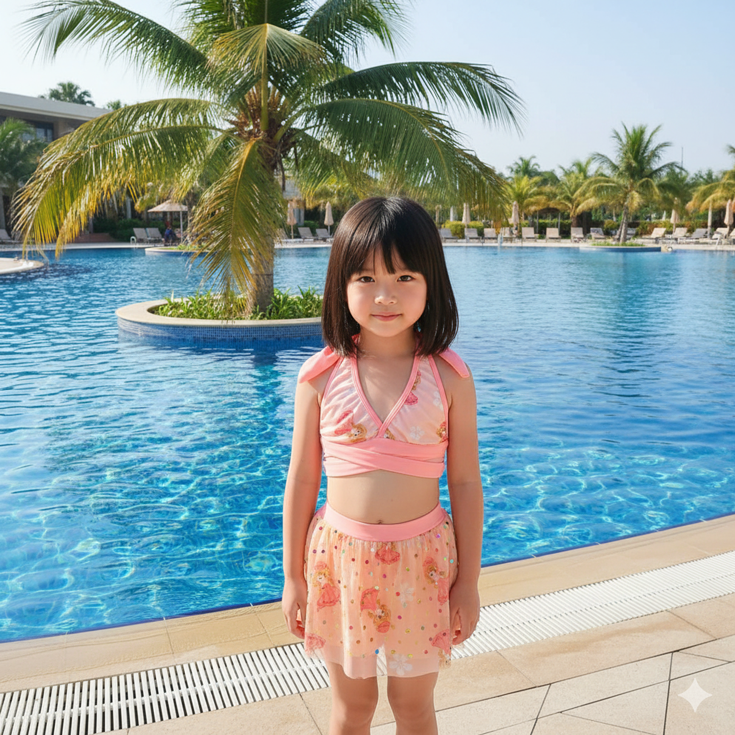 Traje de Baño en Conjunto para Niñas 1