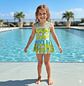 Traje de Baño para Niñas 1 Pieza y Short - Miniatura 1