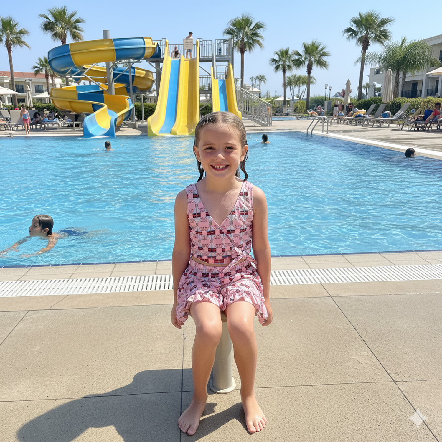 Traje de Baño para Niñas 2 Piezas Short 3