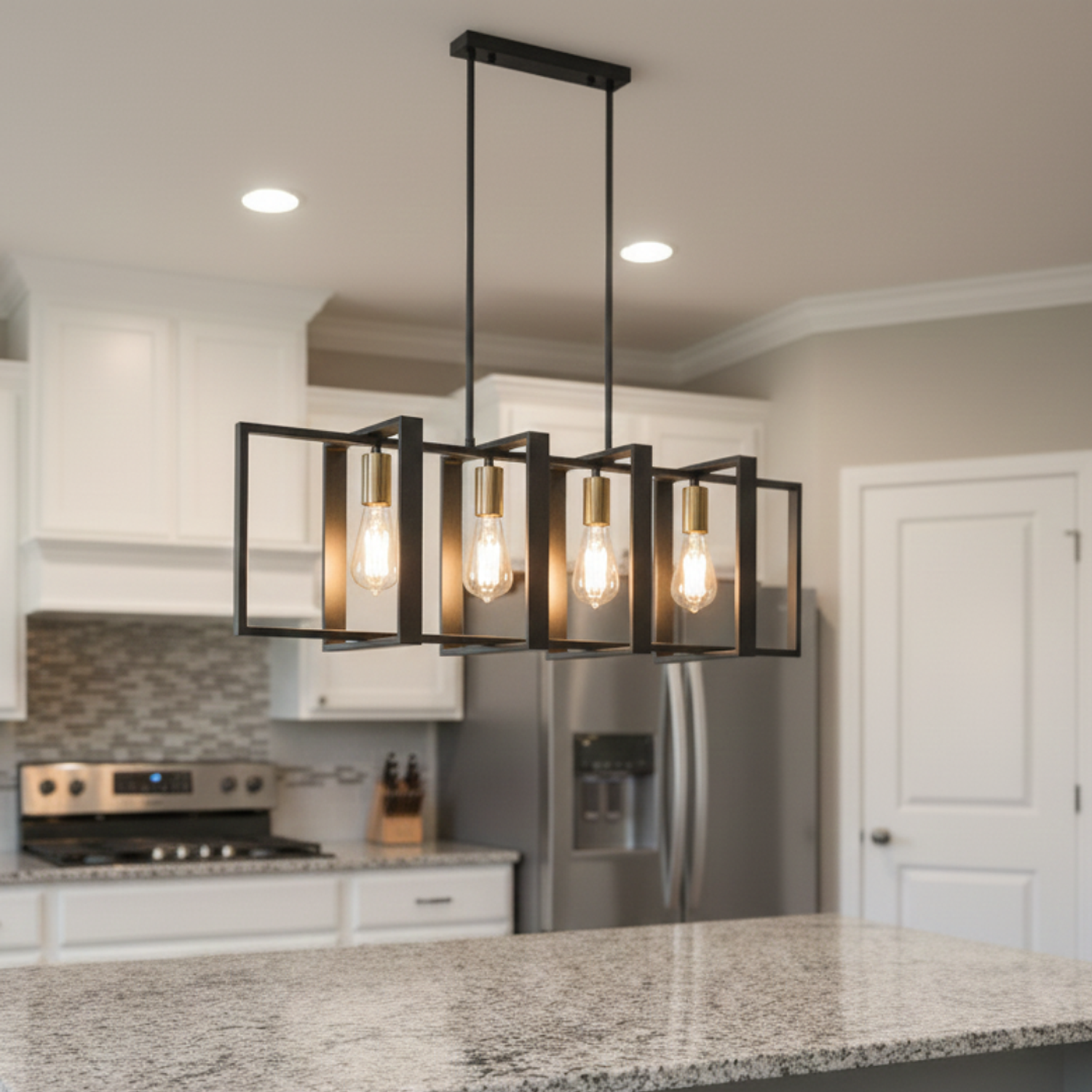 Lámpara Colgante Estilo Fierro Enlazada 1